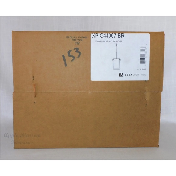 Besa Lighting XP-G44007-BR Pahu 4 LV Mini Pendant-Armagnac/Opal Glass-Bronze-NIB - Picture 3 of 4